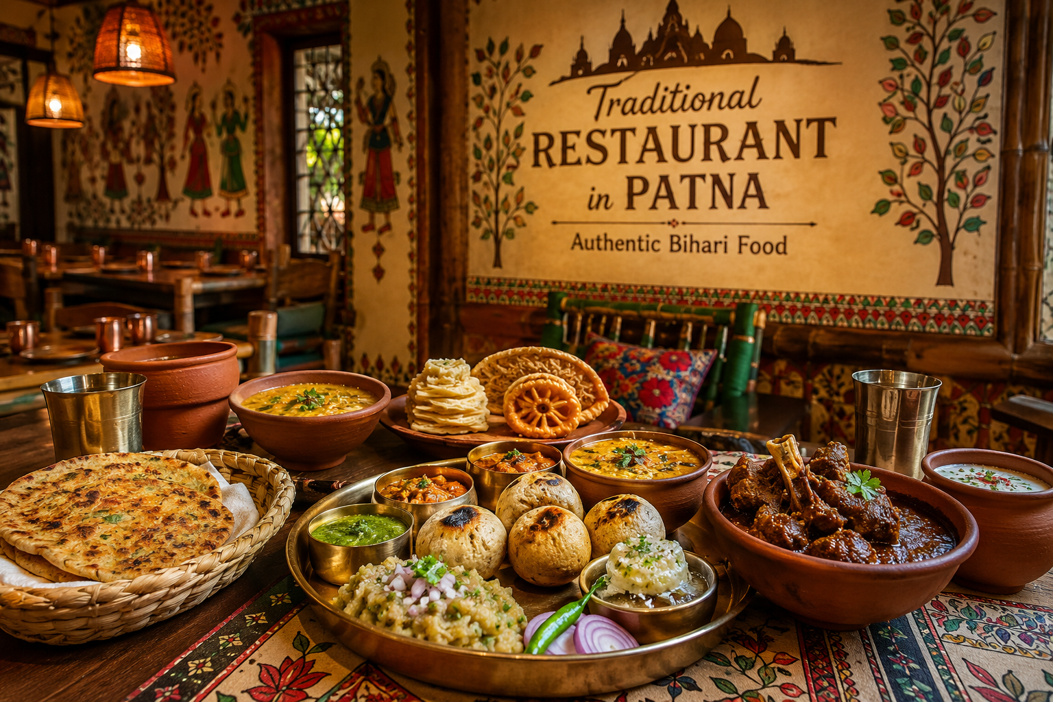 Best traditional restaurant in Patna offering authentic Bihari cuisine