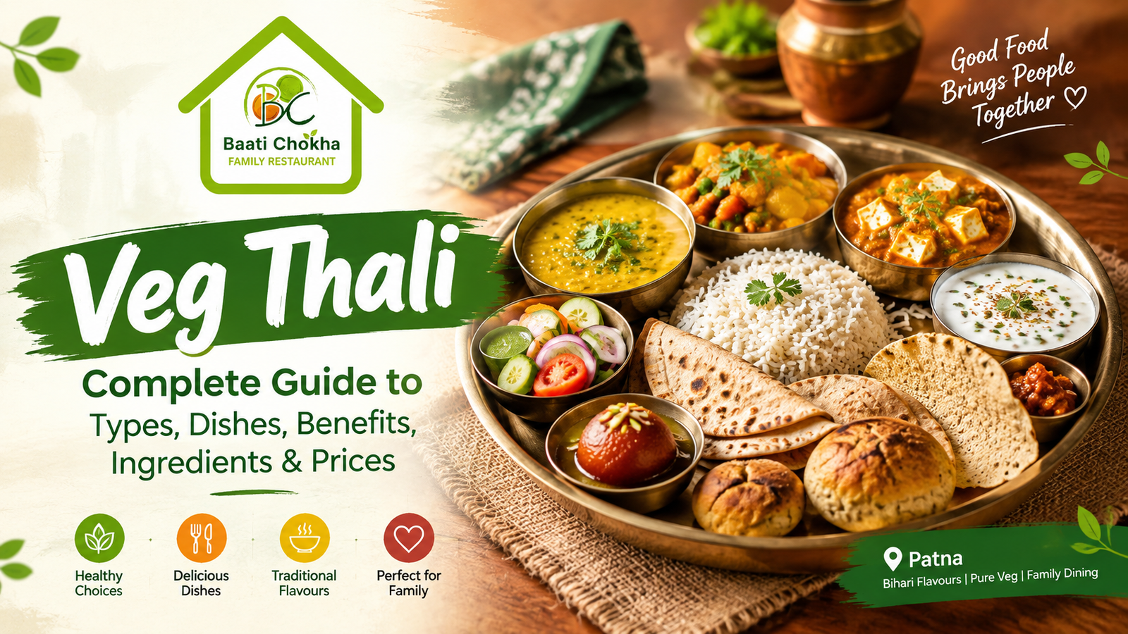 Veg Thali Guide: Types, Ingredients, Dishes, Benefits & Price