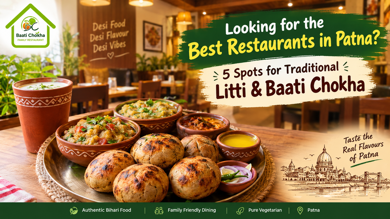 Best Restaurants in Patna for Traditional Litti Chokha and Baati Chokha
